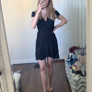 MOSSIMO POLKA DOT WRAP DRESS